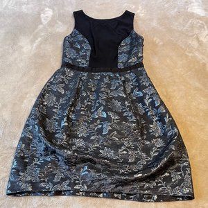 Yoana Baraschi Jacquard Textured Cocktail Dress